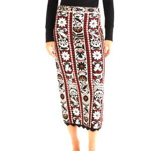 FARM Rio Stripes Winter Tapestry Knit Skirt